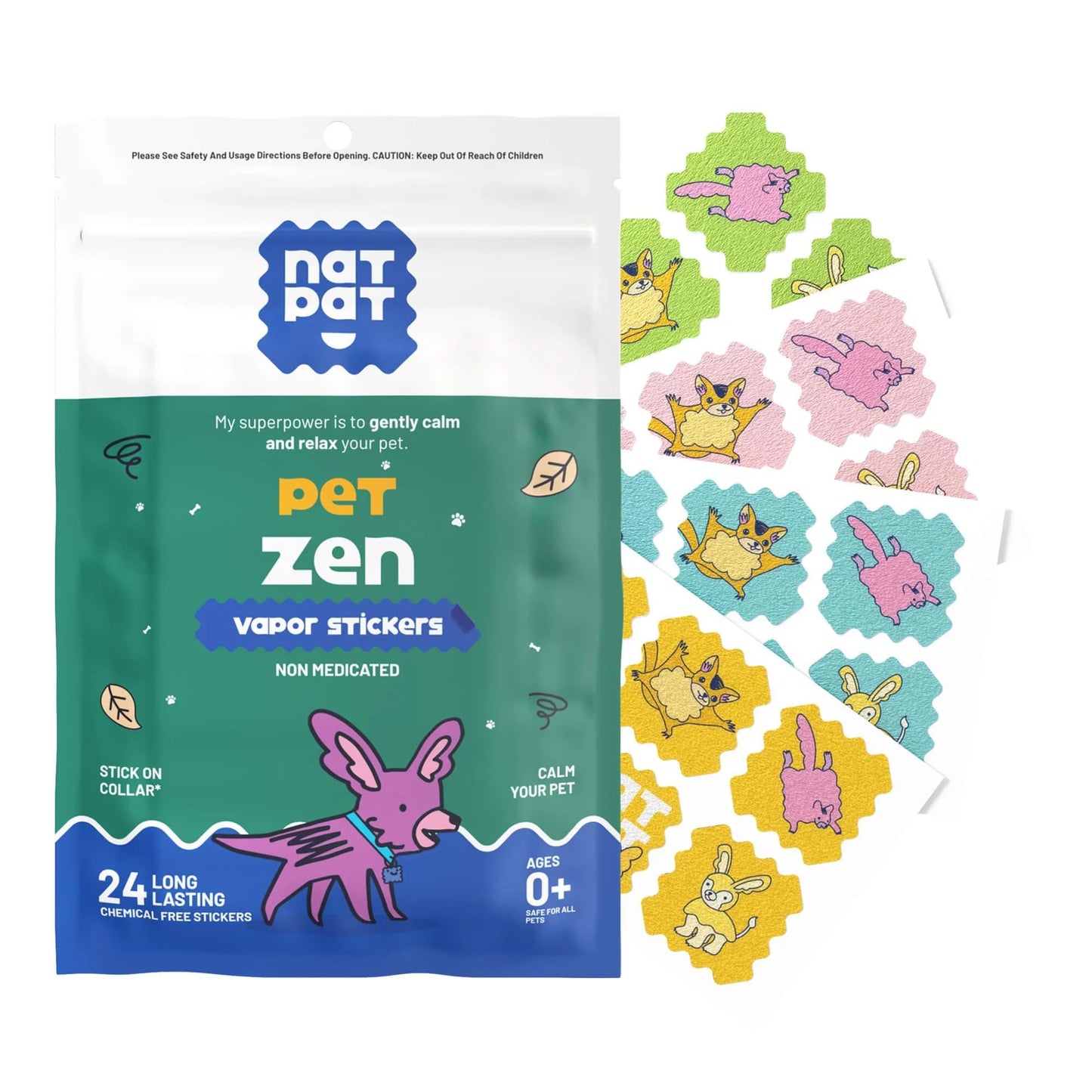 NATPAT Pet Zen Vapor Stickers