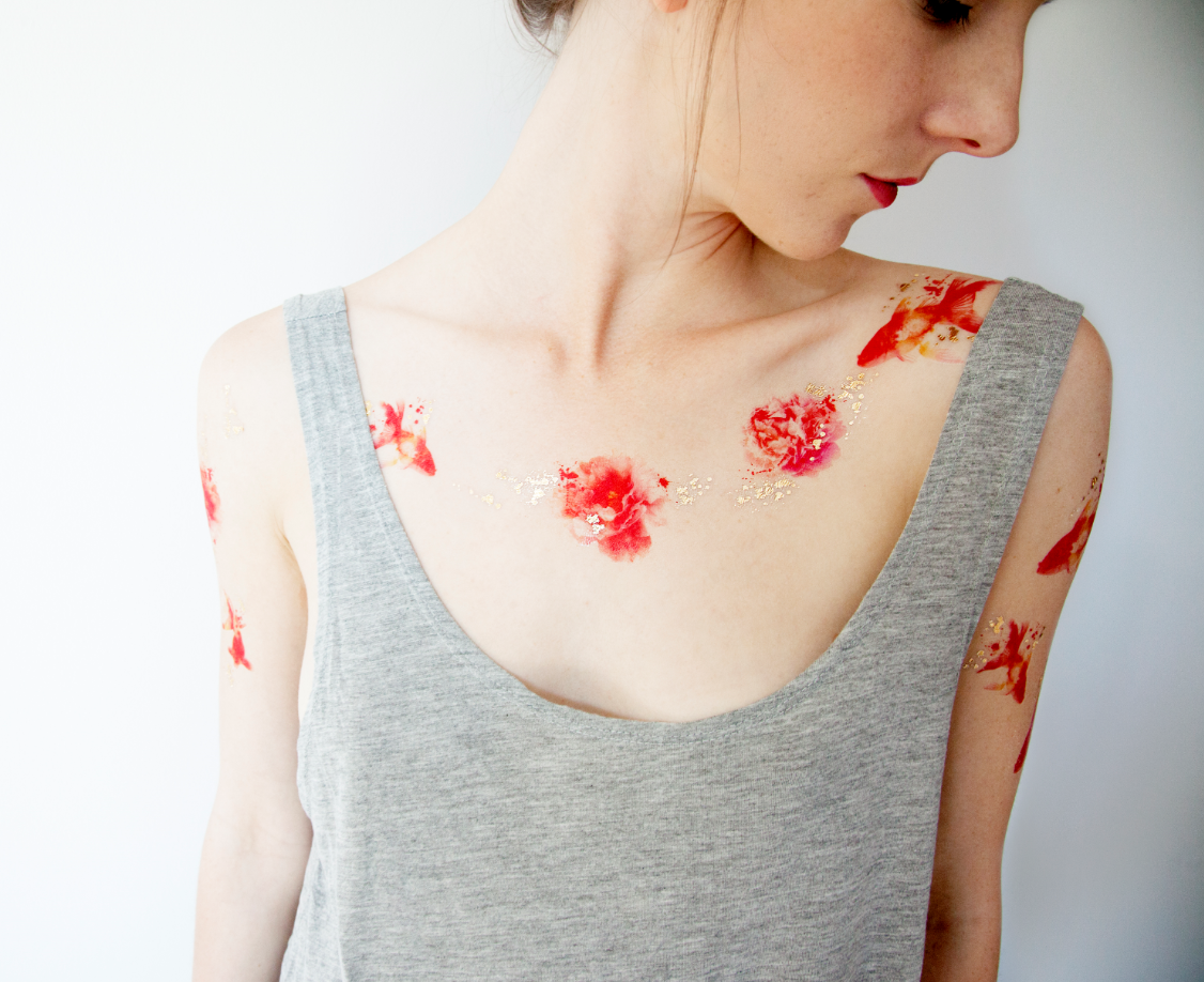Secret Garden Temporary Tattoos Stickers