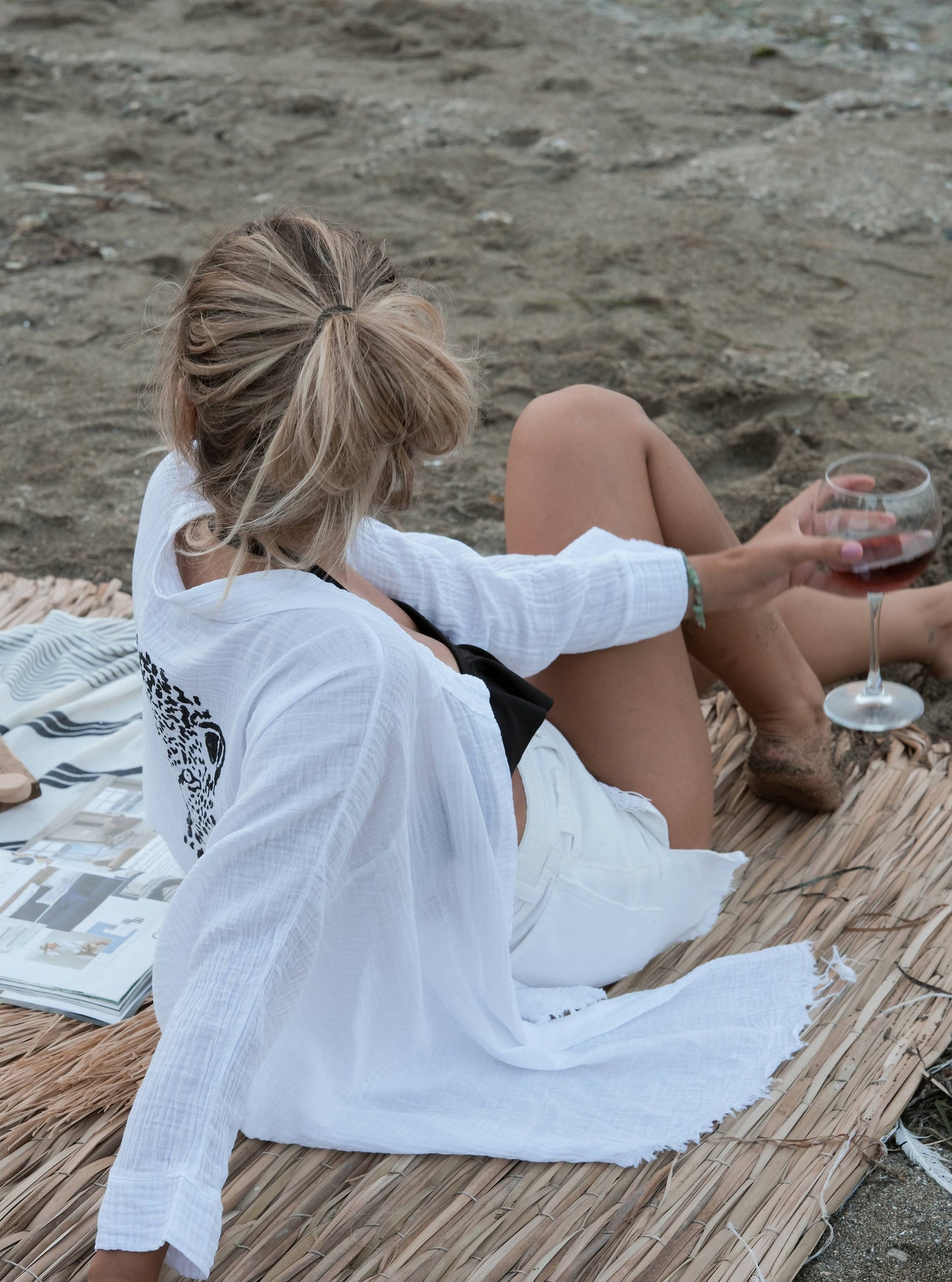 Double Layer Crinkle Cotton Tiger Kimono