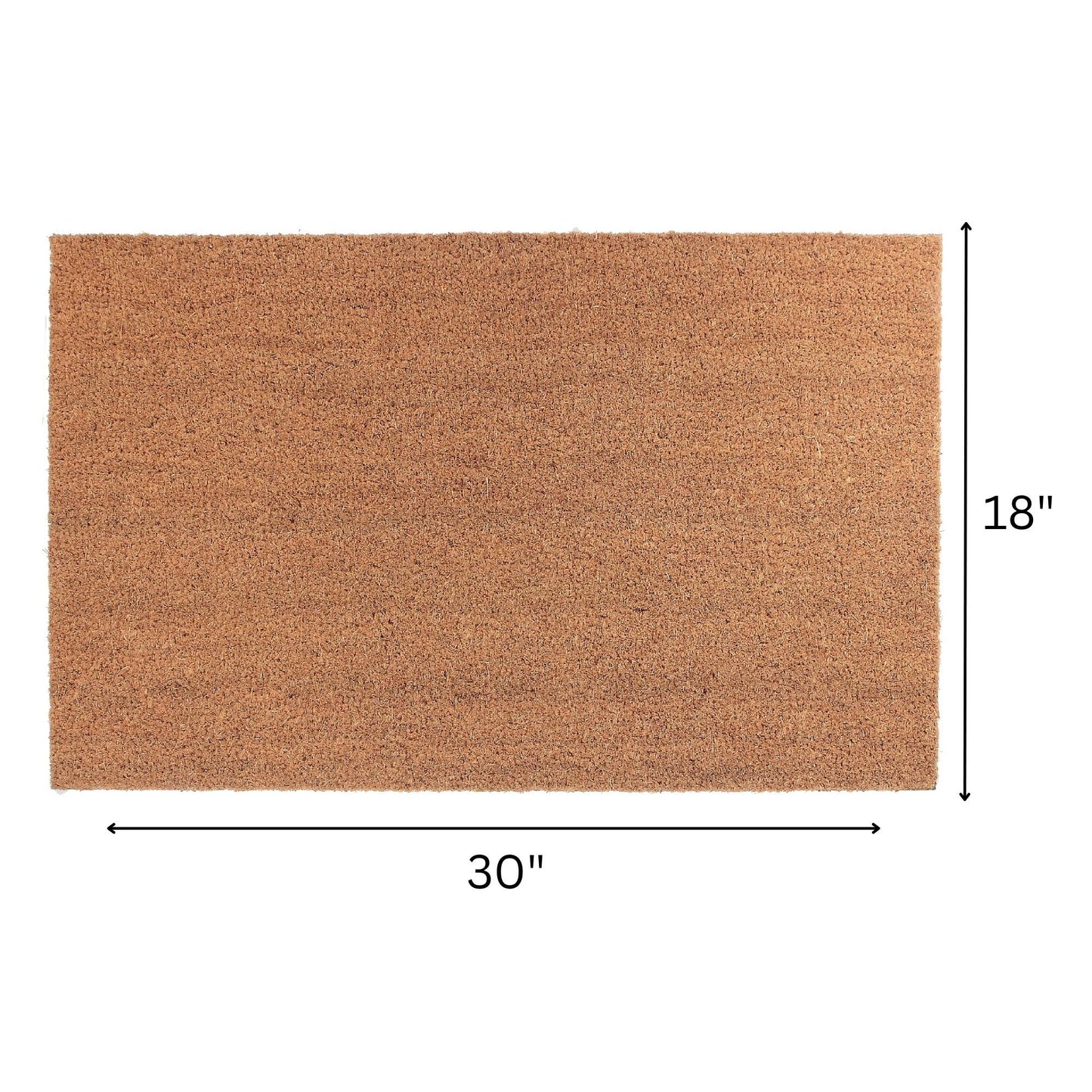 Plain Coir Door Mat 18 X 30