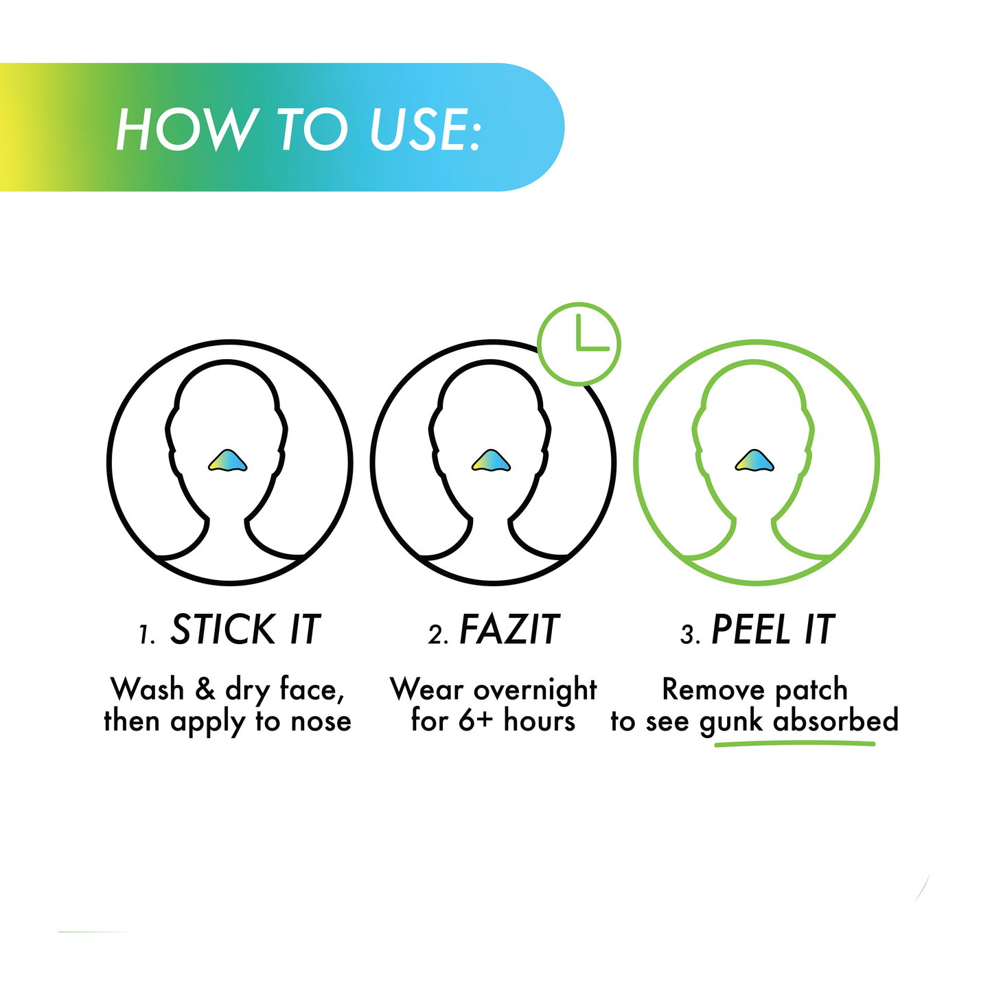 Fazit Nose Pore Patch - Acne Best Nose Blackhead Remover