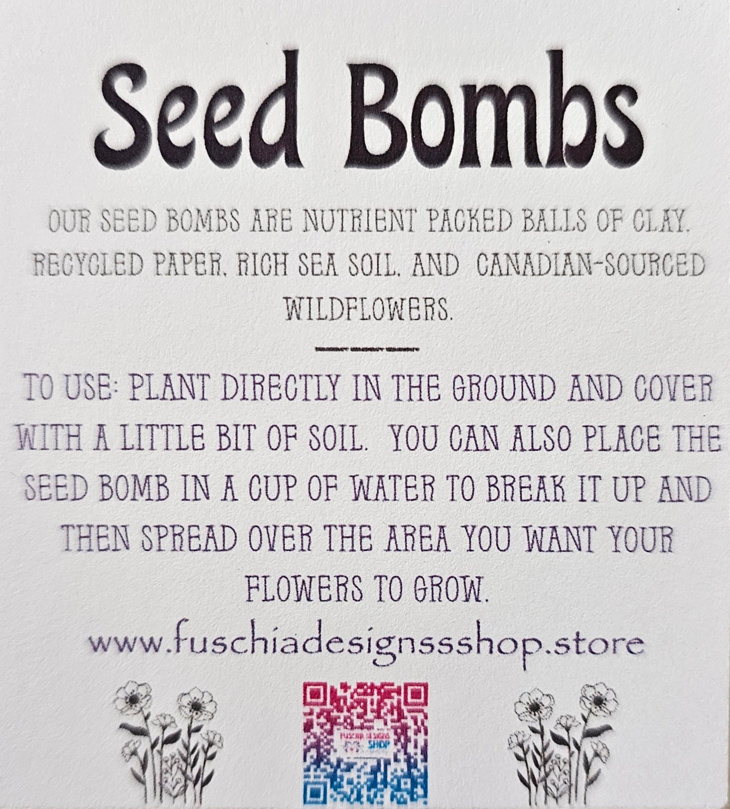 Wildflower seed bombs the County Emporium