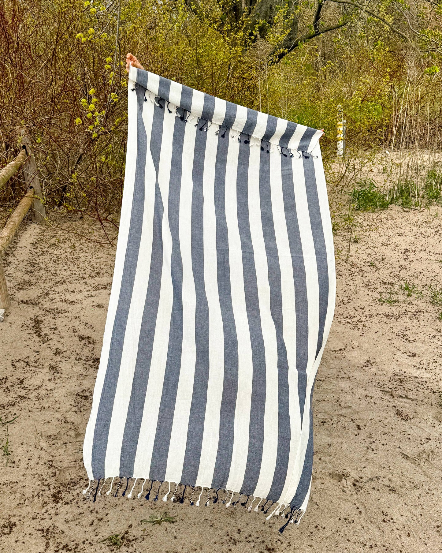 Orange Striped Beach Towel