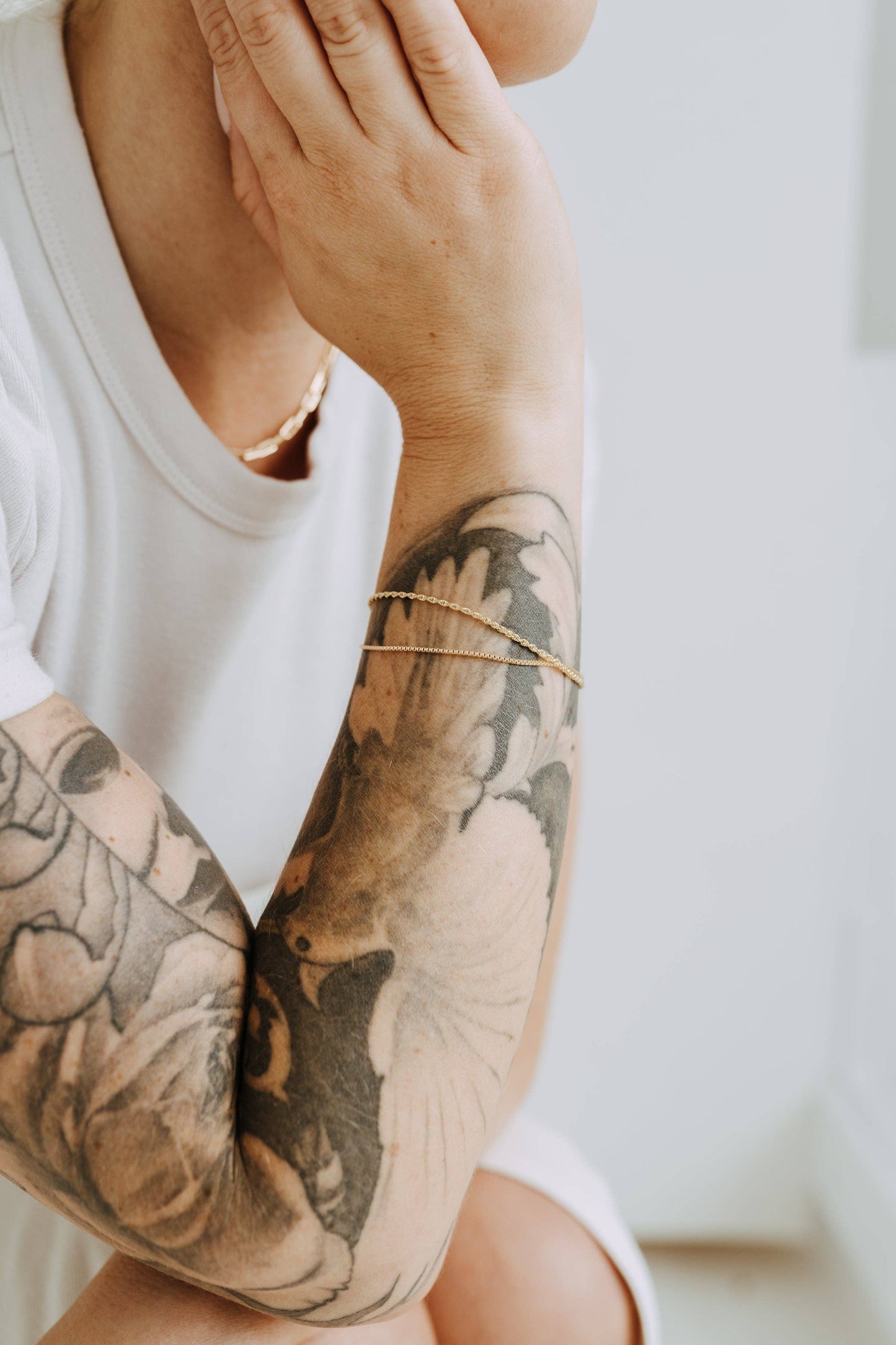 18k Fine Rope Chain Bracelet