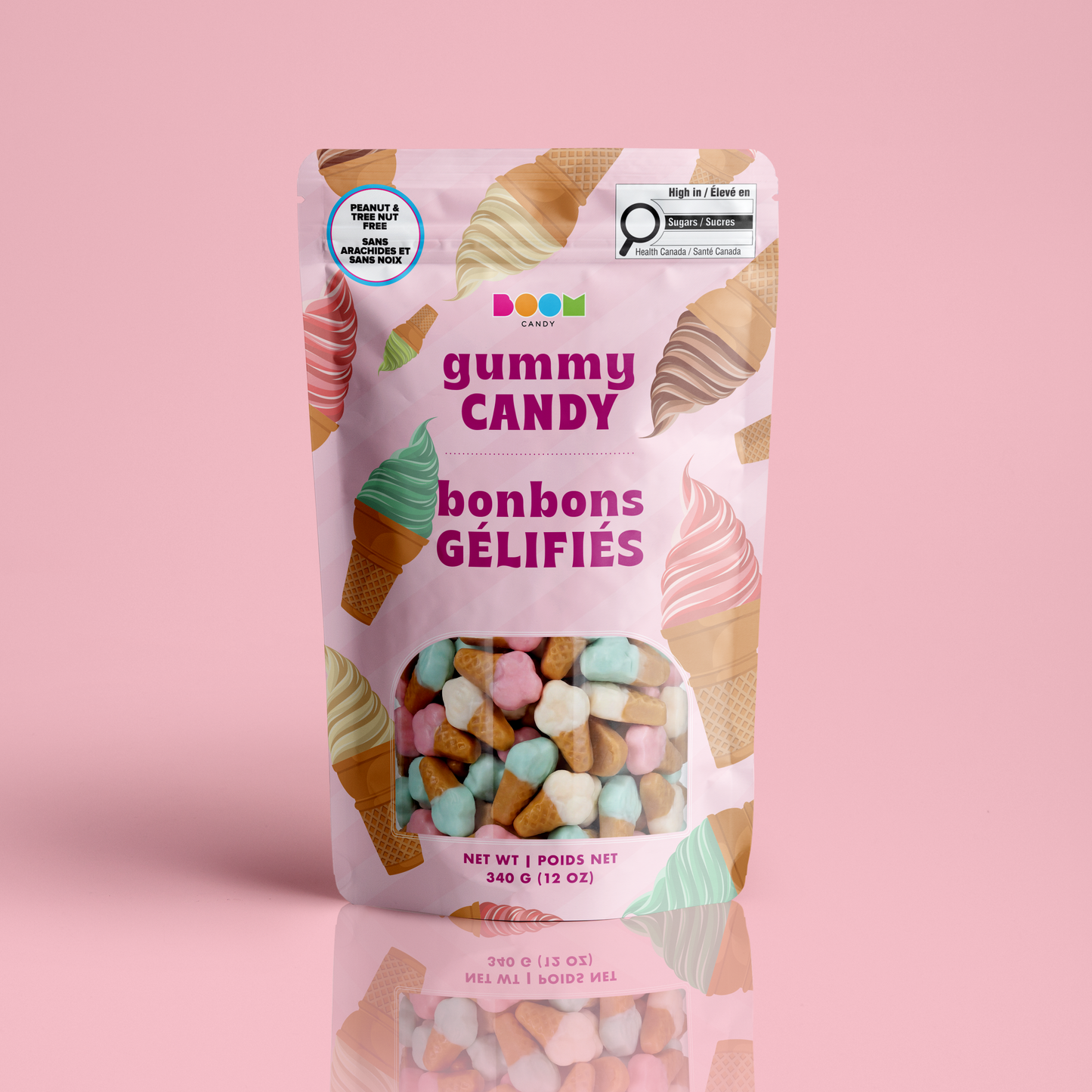 Gummy Ice Cream Cones Candy: Sweet Chewy Candy Bag