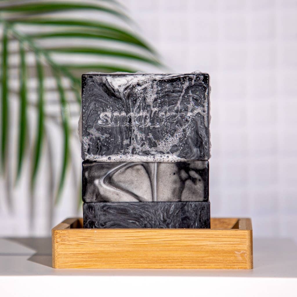 Charcoal Marble Soap - Tobacco-Vanilla Scented