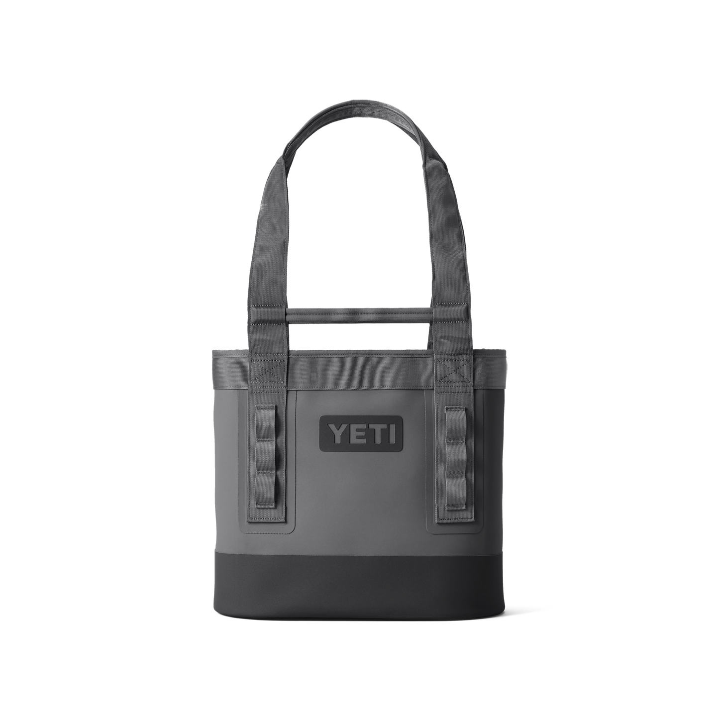 YETI Camino Carryall 20 in storm grey with black handles – durable waterproof utility tote bag