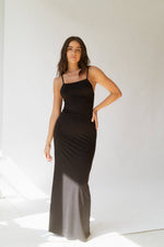 The Only Long Dress in Matte Black