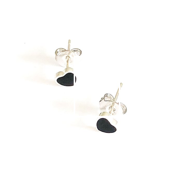 Black Heart Earrings Glass House Goods