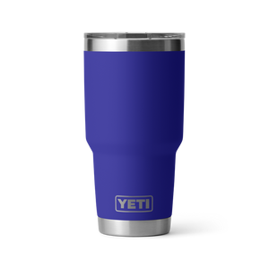 YETI 30oz/887mL rambler tumbler in offshore blue with magslider lid