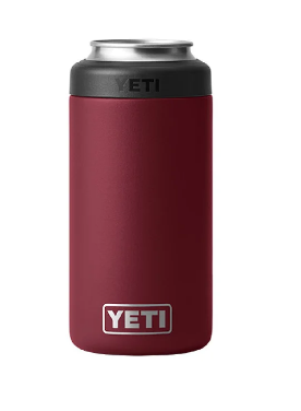 tall boy colster yeti beer tall can holder harvest red