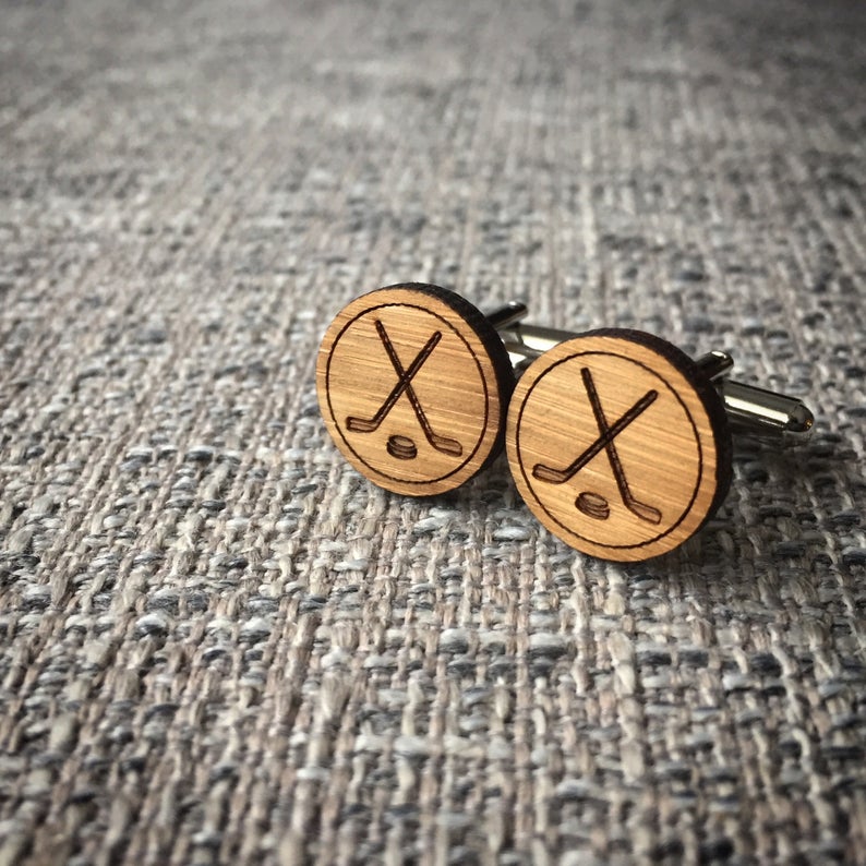 Boutons de manchette en bambou