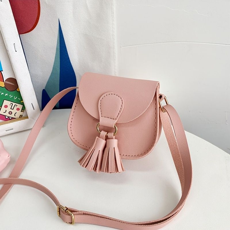 Mini sac à bandoulière rose pour petite fille