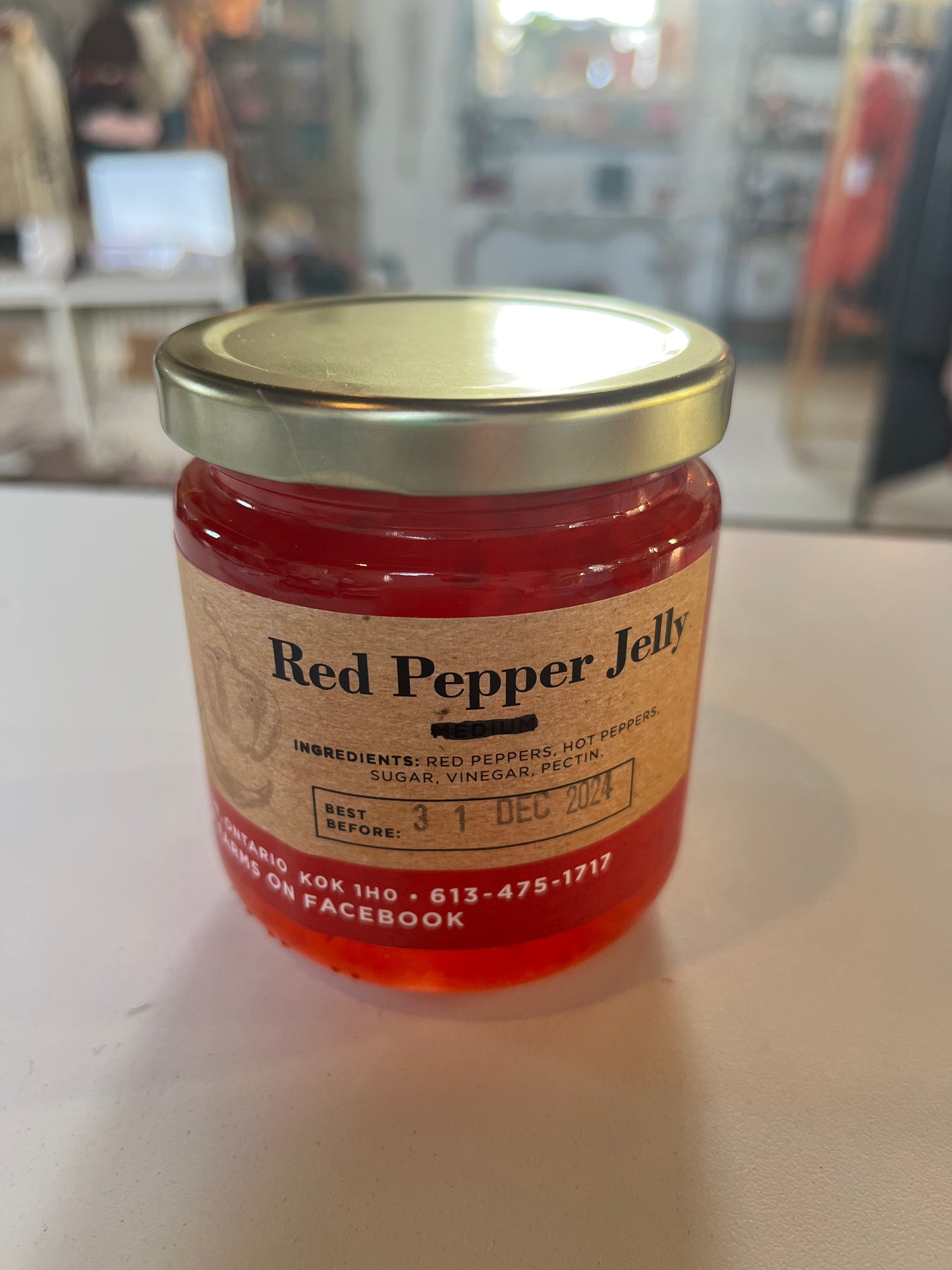 Gelée de piment rouge de Cheer Farms