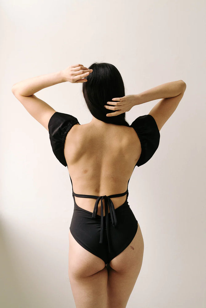 The Ruffle Shoulder One Swimsuit Piece