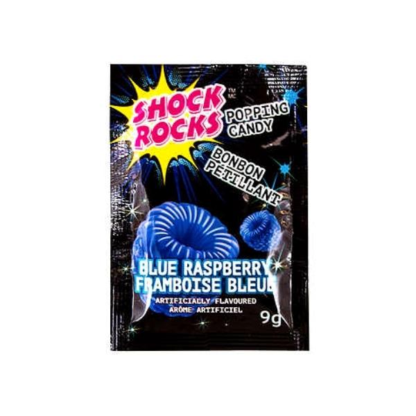 Shock Rocks Blue Raspberry Popping Candy