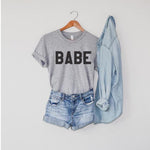 BABE Tee Women's Grey Triblend Shirt
