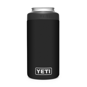 tall boy colster yeti beer tall can holder black