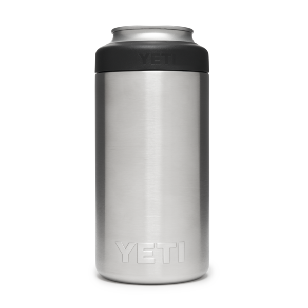 tall boy colster yeti beer tall can holder stainless steel 