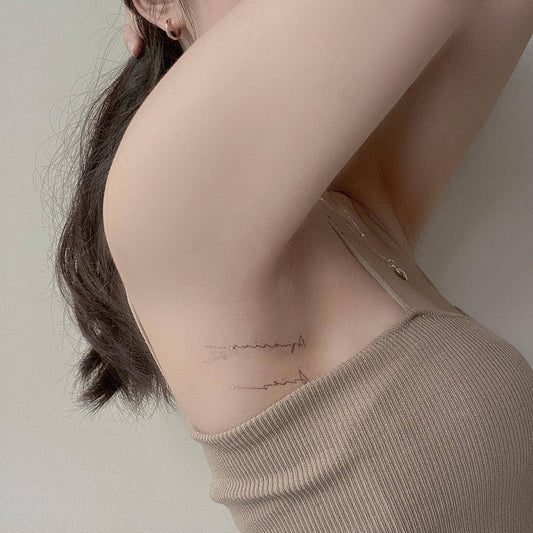 Zodiac Script Temporary Tattoos Stickers