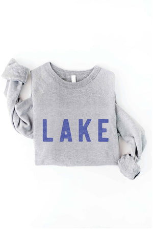 LAKE Graphic Sweatshirt: BLACK