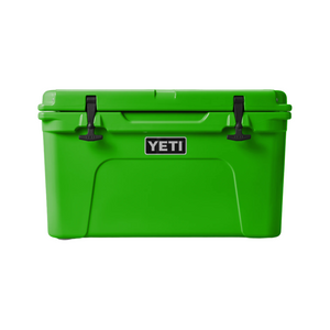 YETI hard cooler tundra 45 front view white background canopy Green