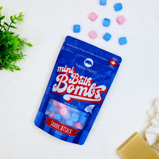 Bain Happy Hippo - Mini bombes à bulles Attaque de requin