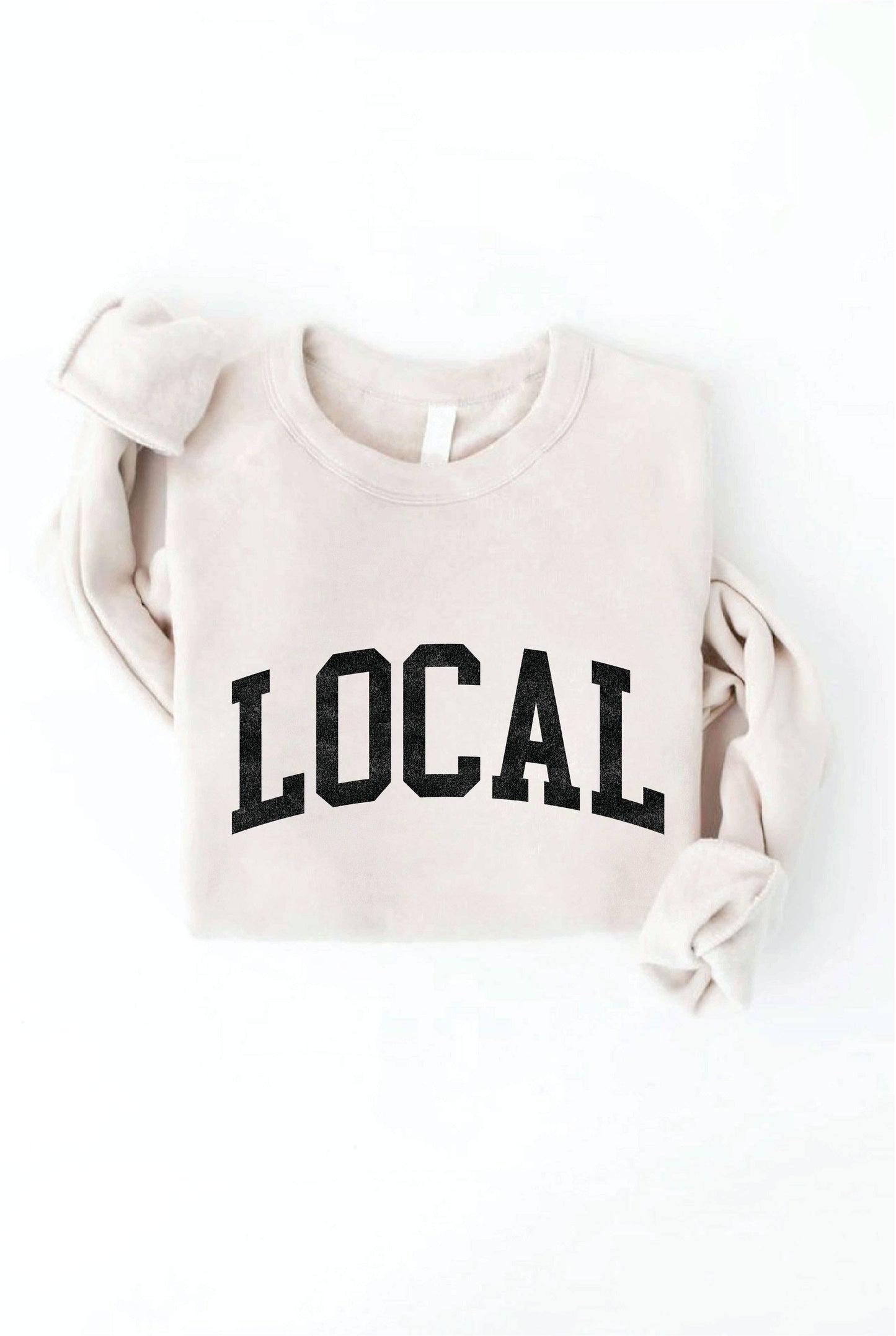 LOCAL graphic sweatshirt: VINTAGE WHITE