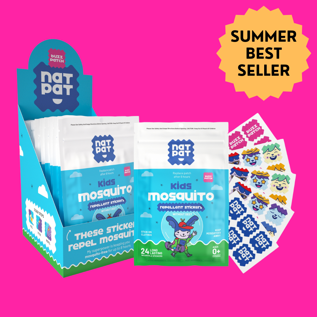 NATPAT BuzzPatch - Mosquito & Insect Repellent Stickers