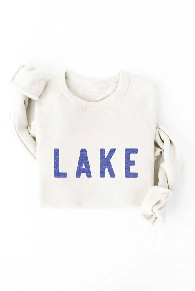 LAKE Graphic Sweatshirt: BLACK