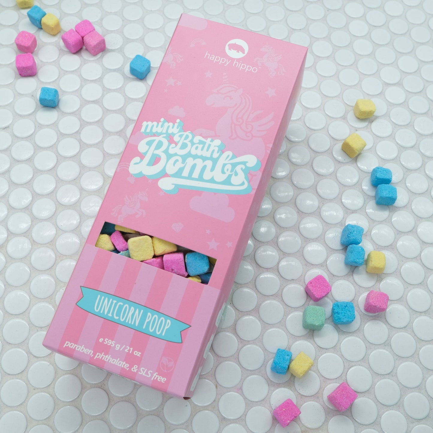 *New Size* Unicorn Poop Mini Bubble Bombs- Box