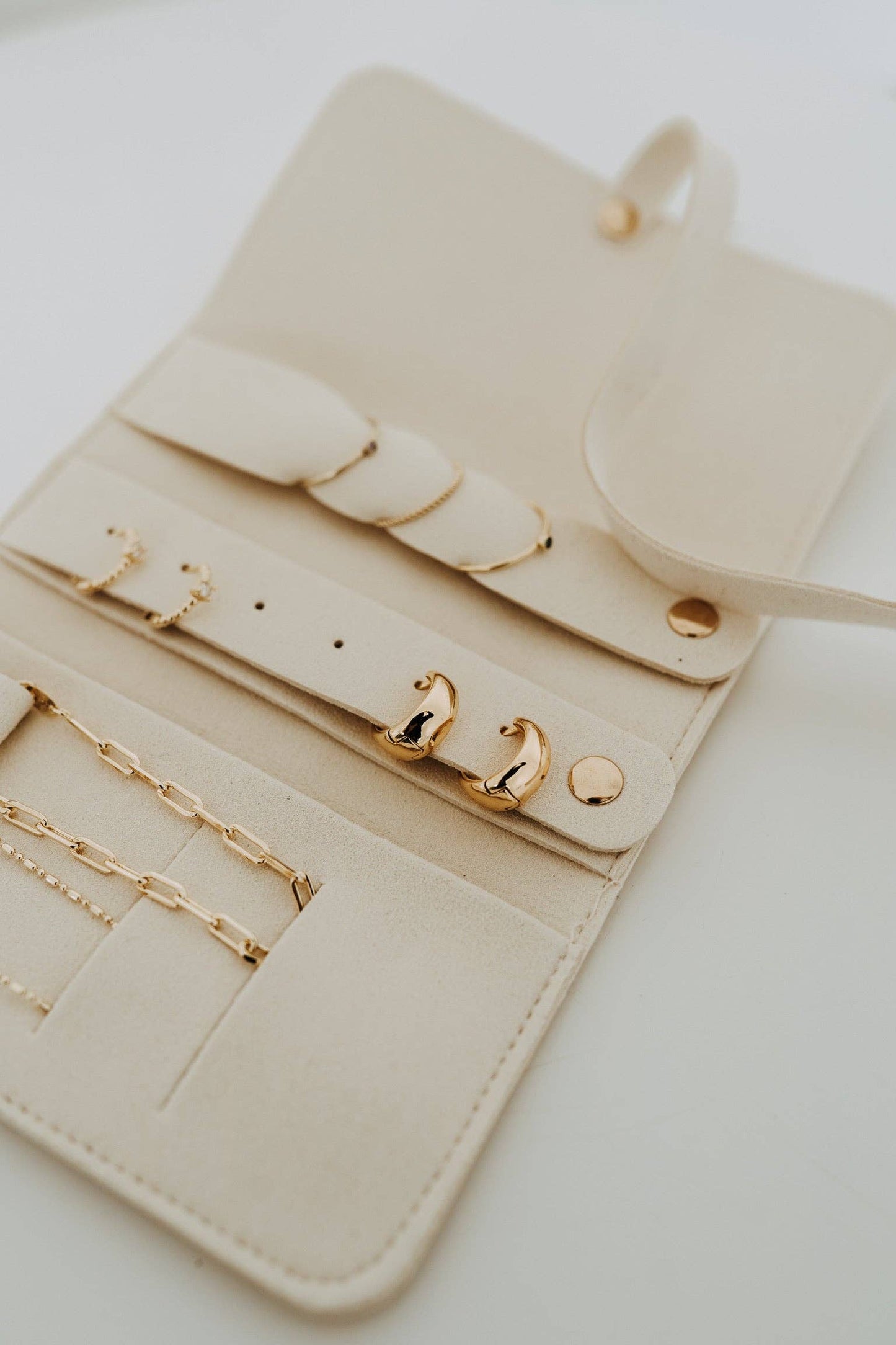 Weekender Jewelry Case Travel Organizer Ivory