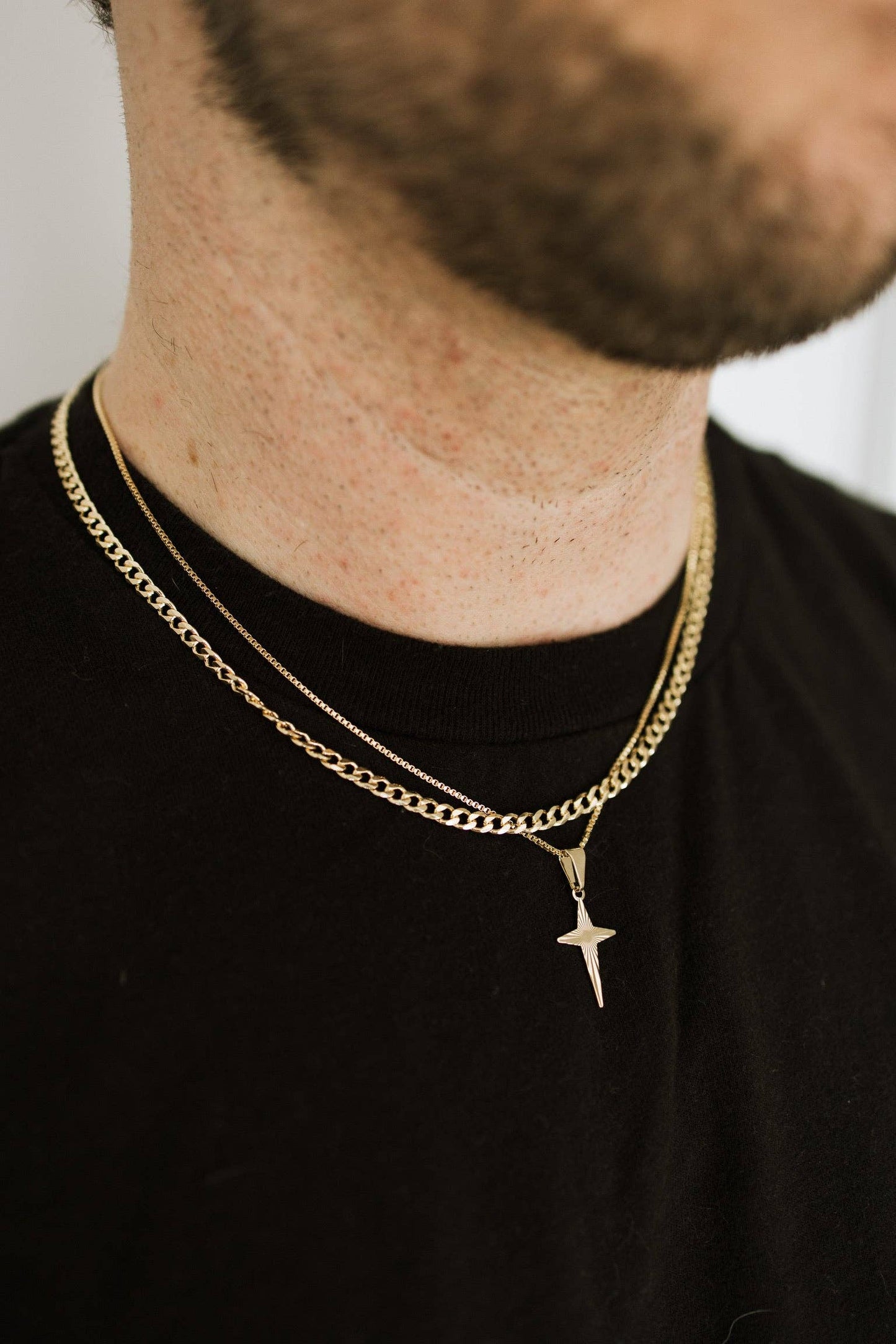Mens Trinity Cross Necklace