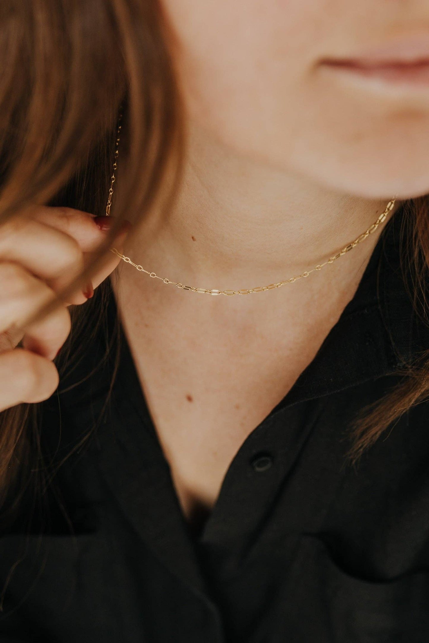 Honey Chain Necklace 18k Gold Filled 2.3mm