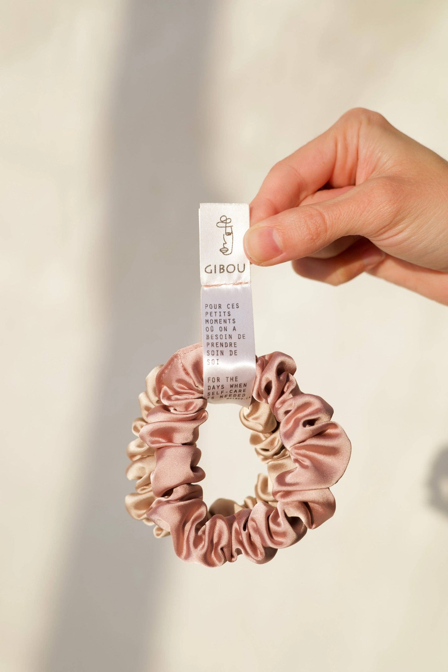 Satin Hair Scrunchie Set (2 pieces) - Luxury Hair Ties Made in Montreal by Gibou