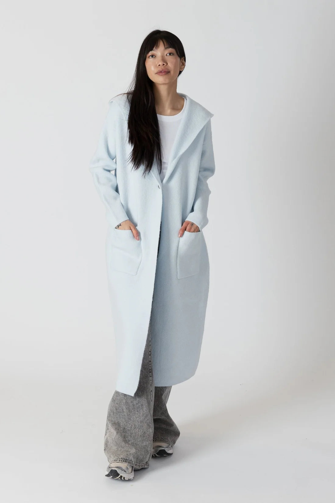 Lyla + Luxe Jiminy Long Hooded Coat Jacket