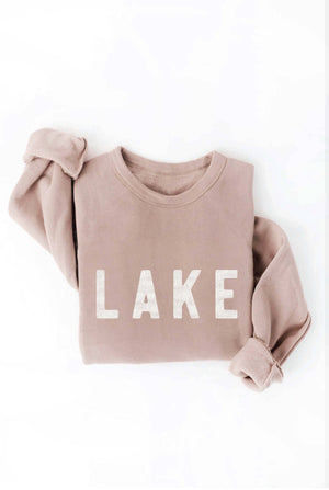 LAKE Graphic Sweatshirt: BLACK