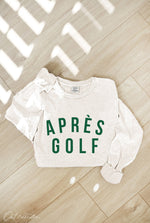 APRES GOLF Mineral Washed Long Sleeve Graphic : CREAM