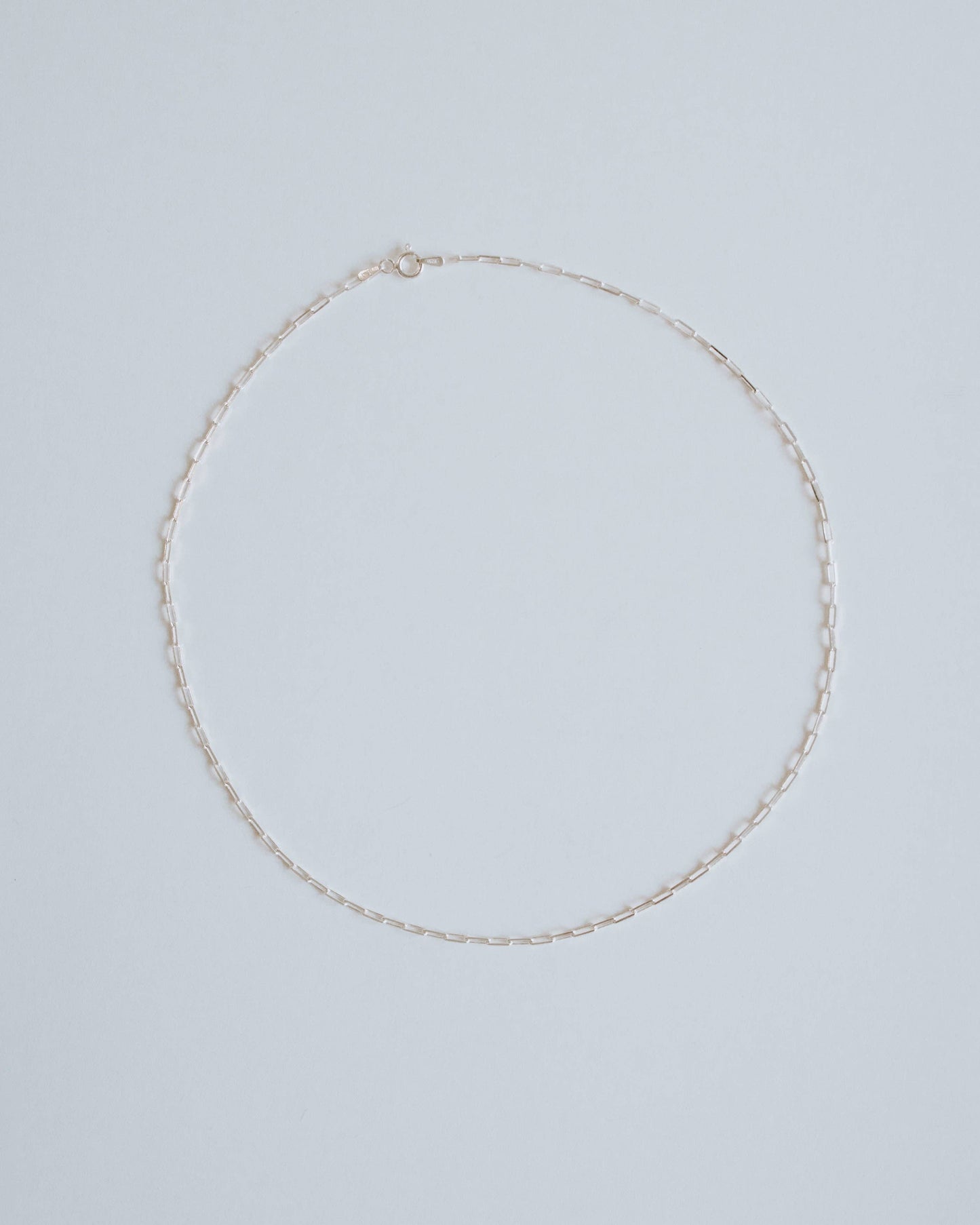 Petite Paperclip Necklace - Sterling Silver