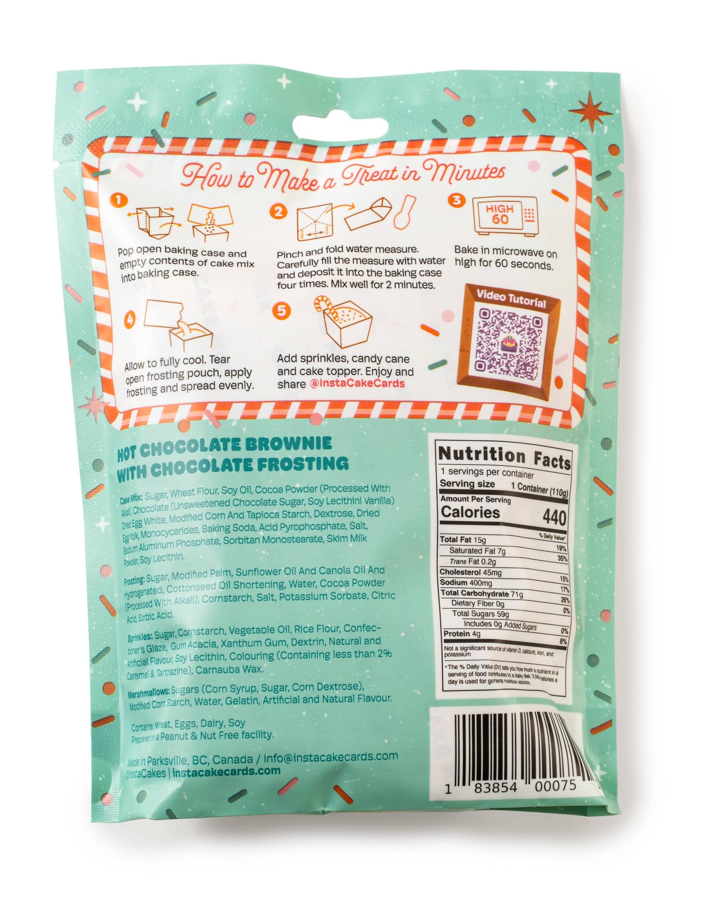 A Fun Chocolate Brownie Cake Kit - w/ Chocolate Frosting