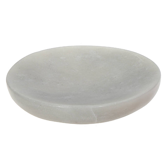 Beatrice White Marble Round Soap Dish