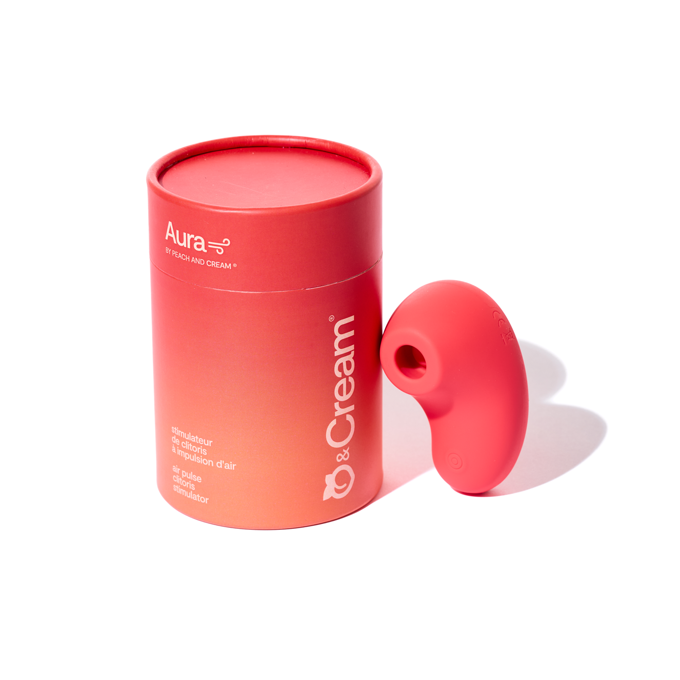 Clitoral suction vibrator - aura peach