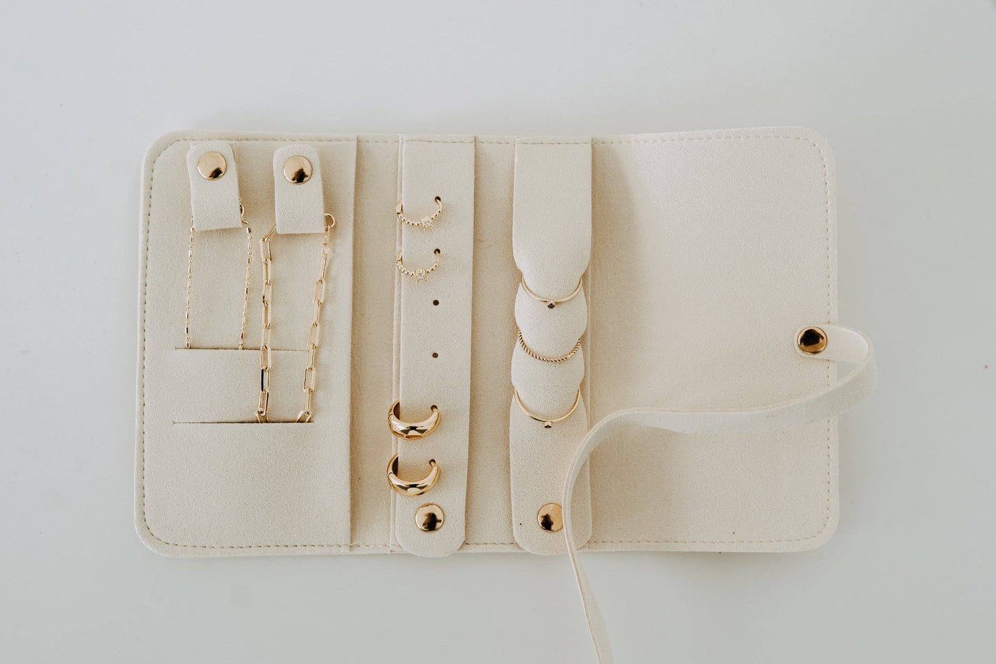 Weekender Jewelry Case Travel Organizer Ivory