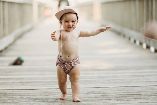 Reusable Swim Diapers: Stone Blue