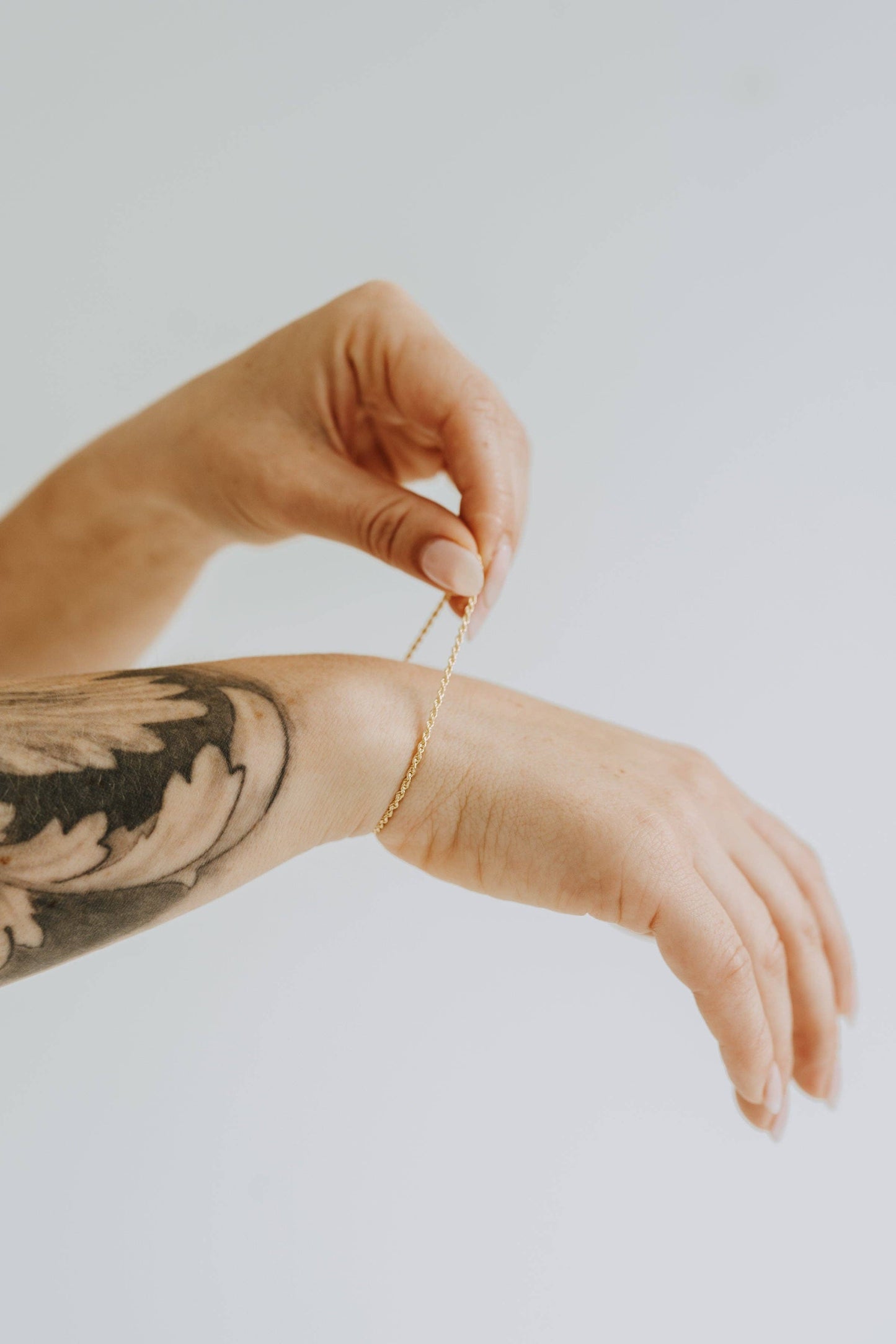 18k Fine Rope Chain Bracelet