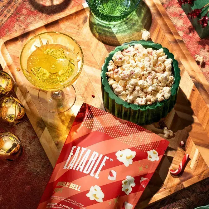 Jingle Bell Pops ✨ White Chocolate Christmas Popcorn