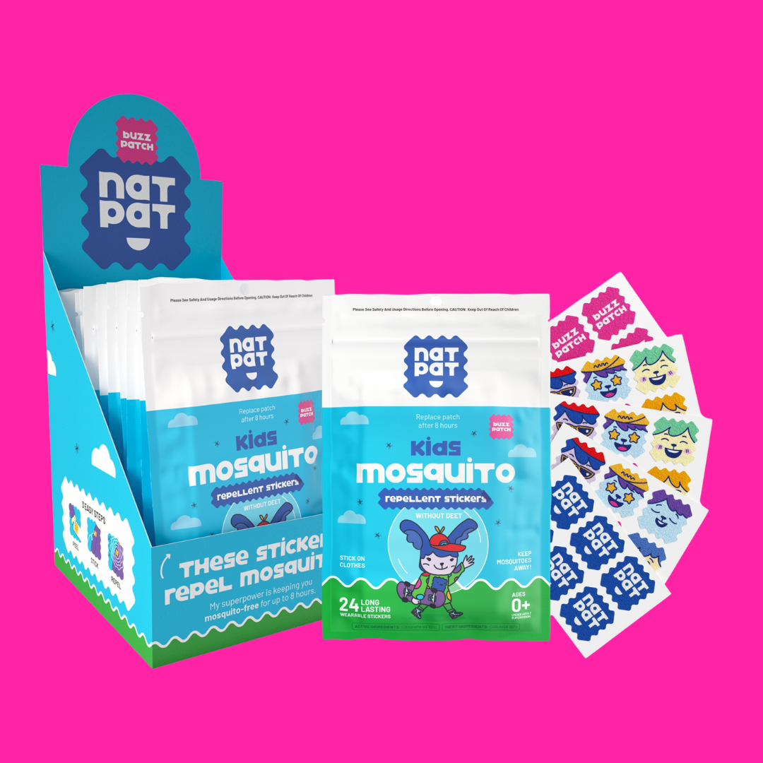 NATPAT BuzzPatch - Mosquito & Insect Repellent Stickers