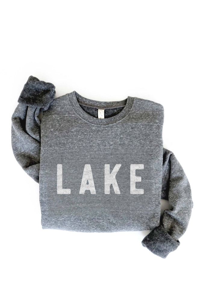 LAKE Graphic Sweatshirt: BLACK