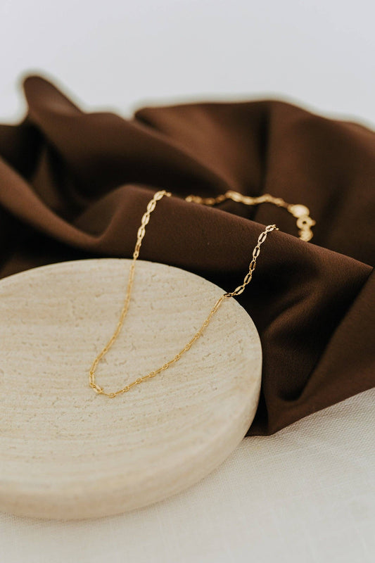 Honey Chain Necklace 18k Gold Filled 2.3mm