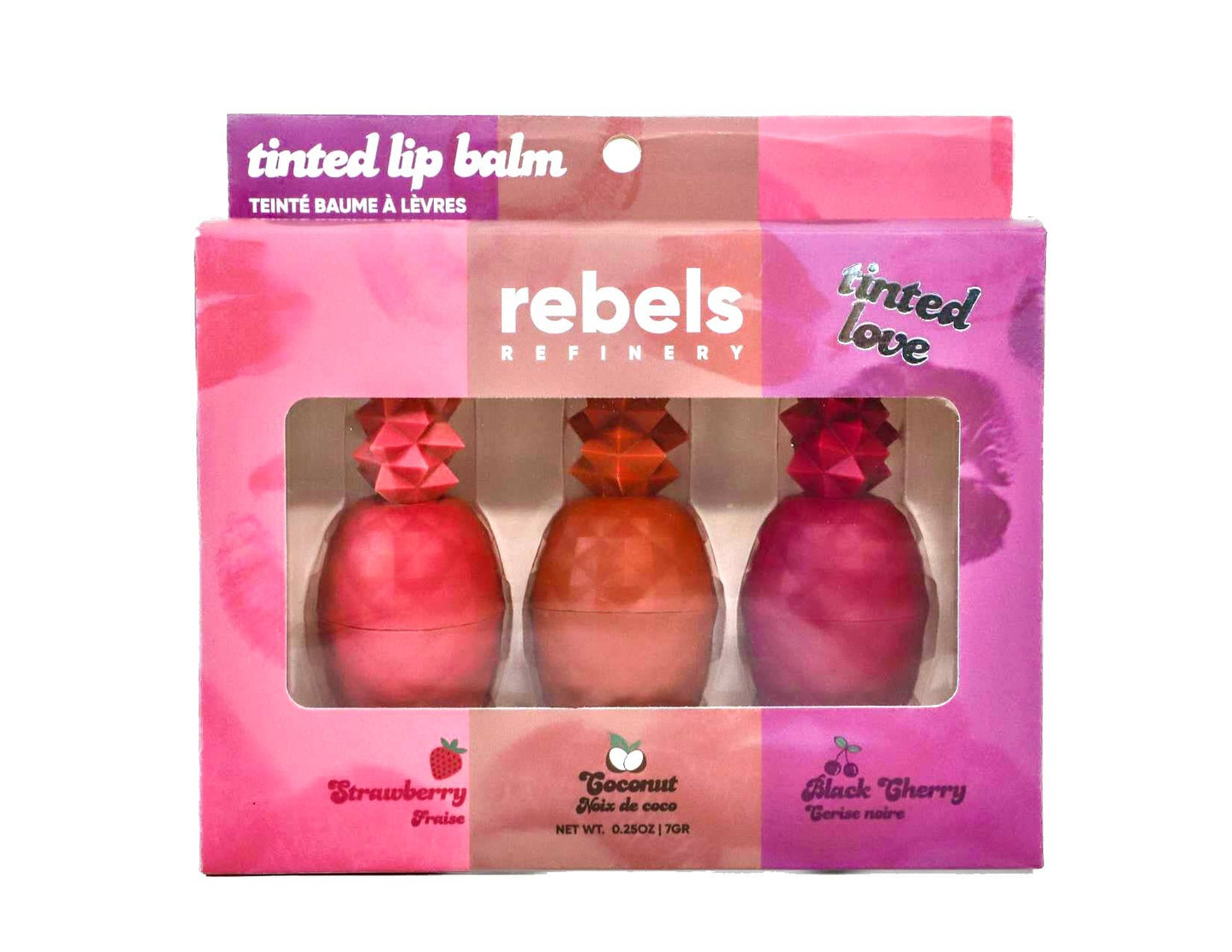 GIFT SET 3 Pack Lip Balm TINTED Pineapple